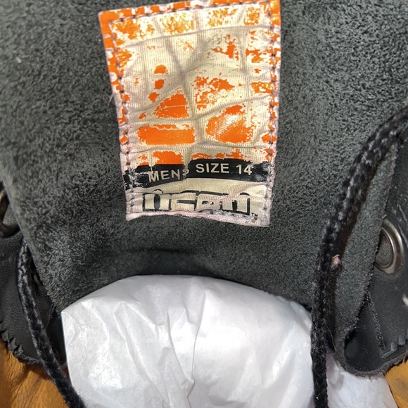 Icon Black Motorcycle Bike Boots Size 14 - Picture 10 of 11